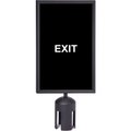 Queue Solutions Queue  Acrylic Sign, Double Sided, "Exit" & "Exit Do Not Enter", 7"Wx11"H, Black/White SF711VB-BK-SD711B-22